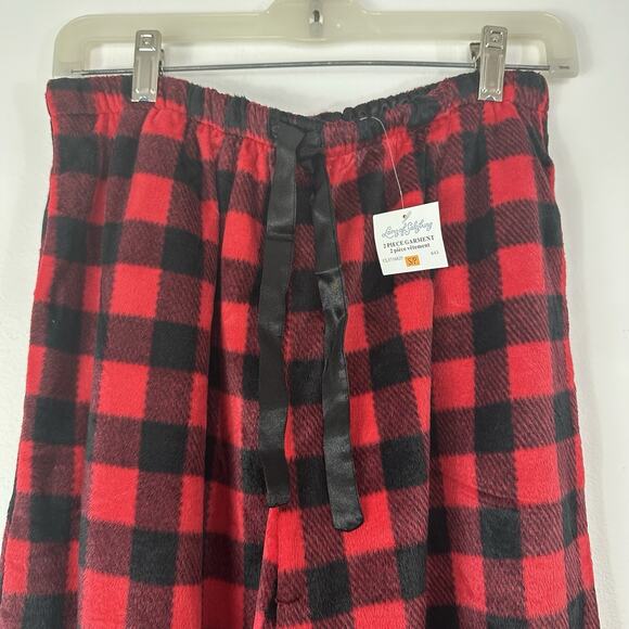 Lanz of Salzburg Pajama Set Red Black Buffalo Plaid Womens‎ Small Sleep Lounge - Picture 5 of 9